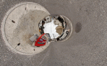 小行星翻转多圈多次变形开场效果