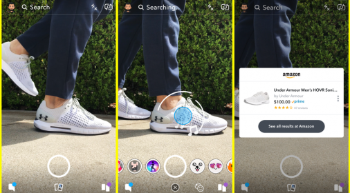 Snapchat的AR相机让您快速在亚马逊上购买产品